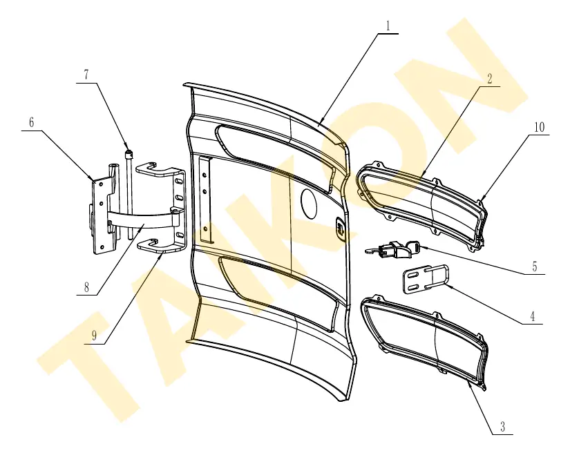 Rear hood — TAIKON C10