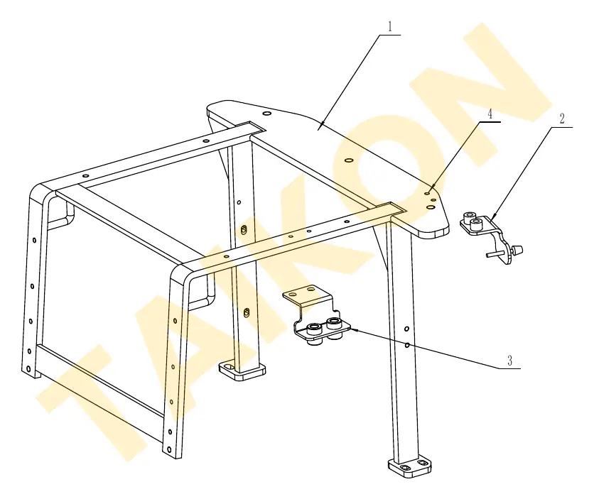Seat base frame — TAIKON C10