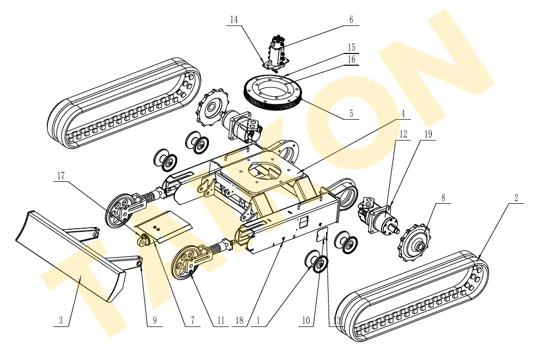 Undercarriage — TAIKON C10