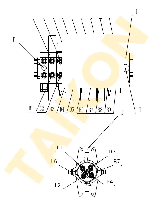Hoses: rotary joint — TAIKON C10