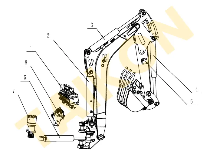 Hoses: front attachment — TAIKON C10
