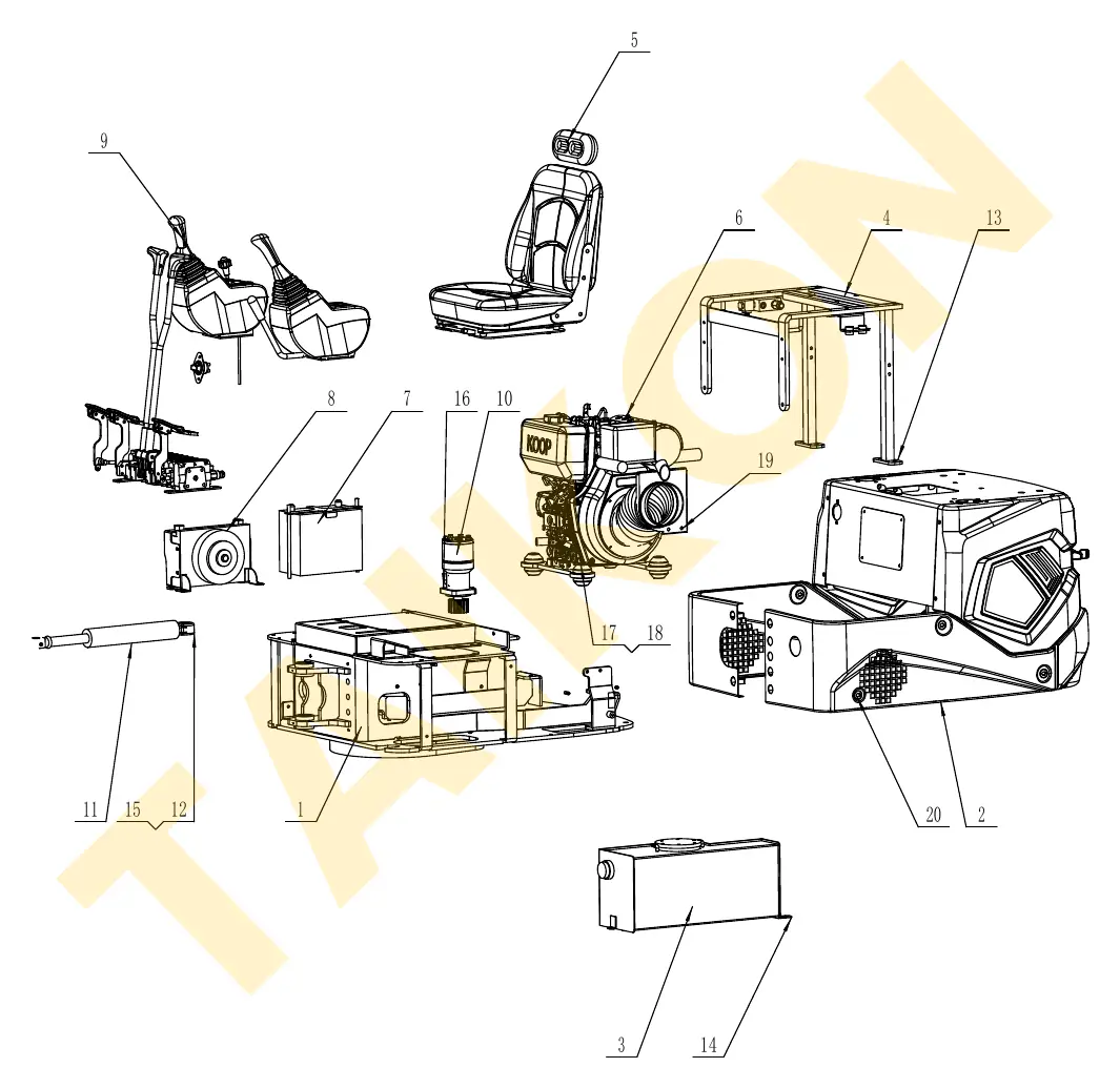 Upper structure – overview — TAIKON C12