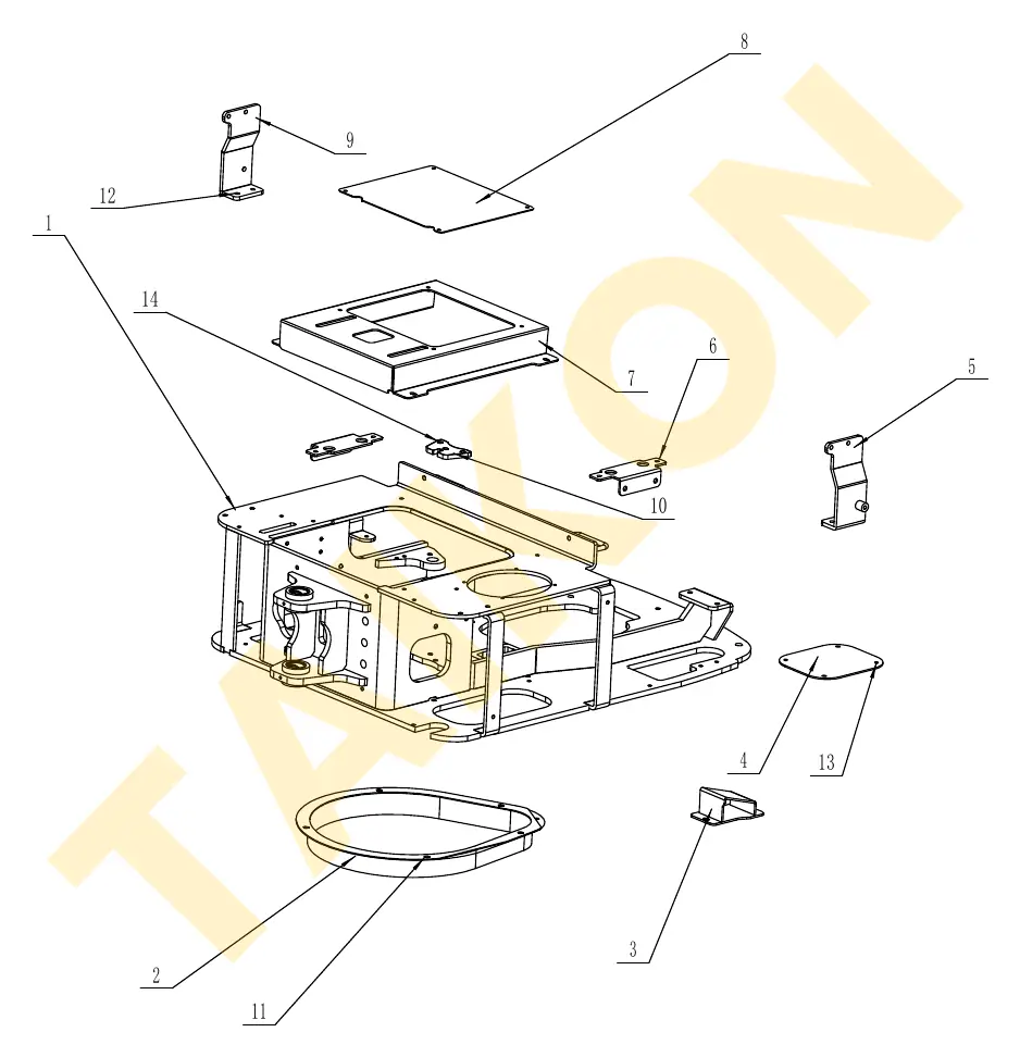 Upper frame mounting plates — TAIKON C12