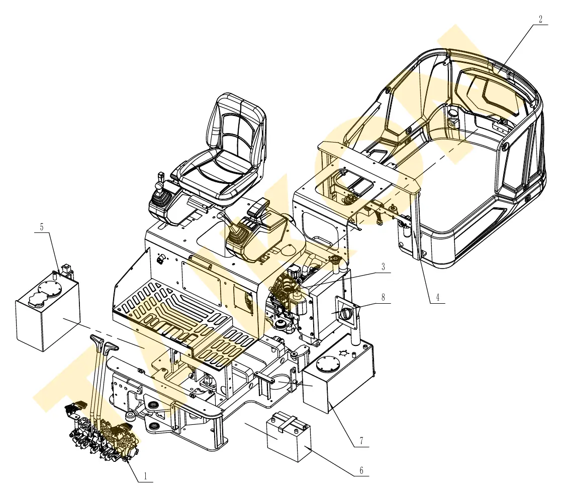 Upper structure – overview — TAIKON KT16 Pro