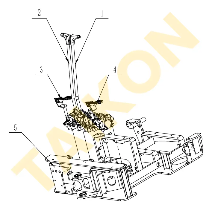 Travel control & pedals – installation — TAIKON KT16 Pro