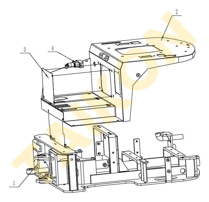 Console mounting plate — TAIKON KT16 Pro