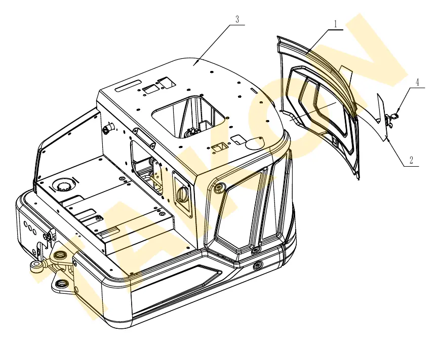 Rear hood — TAIKON KT16 Pro
