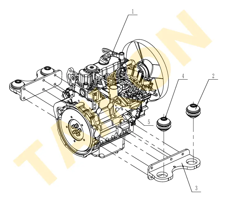 Engine mounts (dampers) — TAIKON KT16 Pro