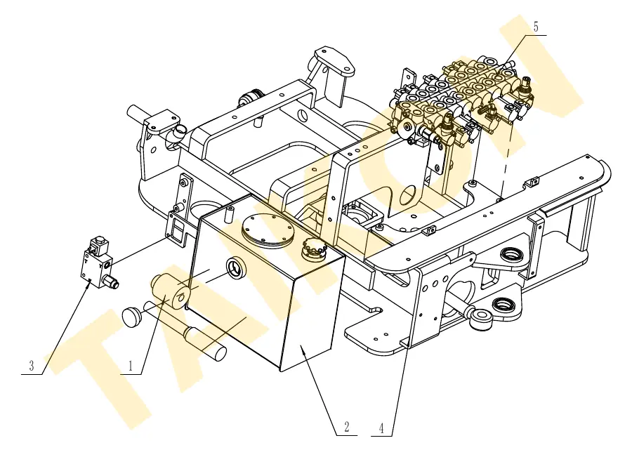 Hydraulic tank – overview — TAIKON KT16 Pro