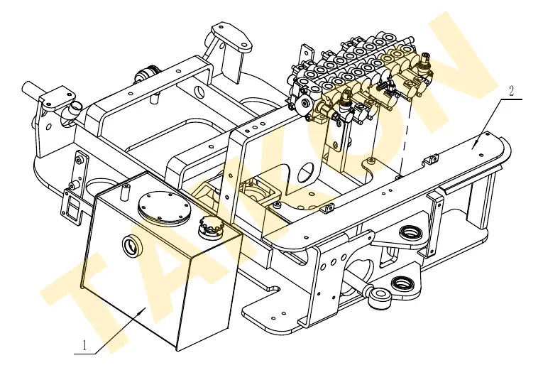 Hydraulic tank – installation — TAIKON KT16 Pro