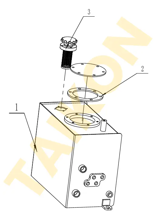 Return oil flange — TAIKON KT16 Pro