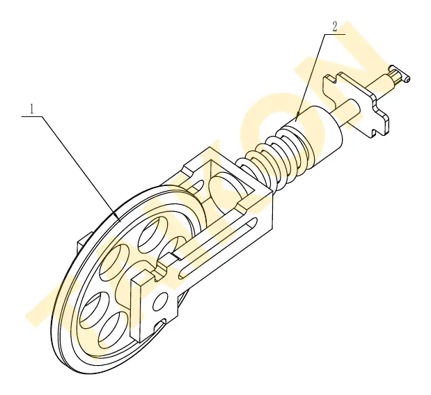 Idler & track tensioner — TAIKON KT16 Pro