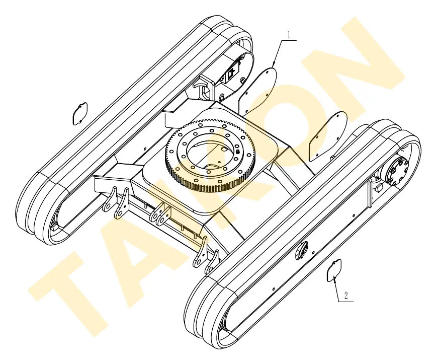 Undercarriage cover plate — TAIKON KT16 Pro