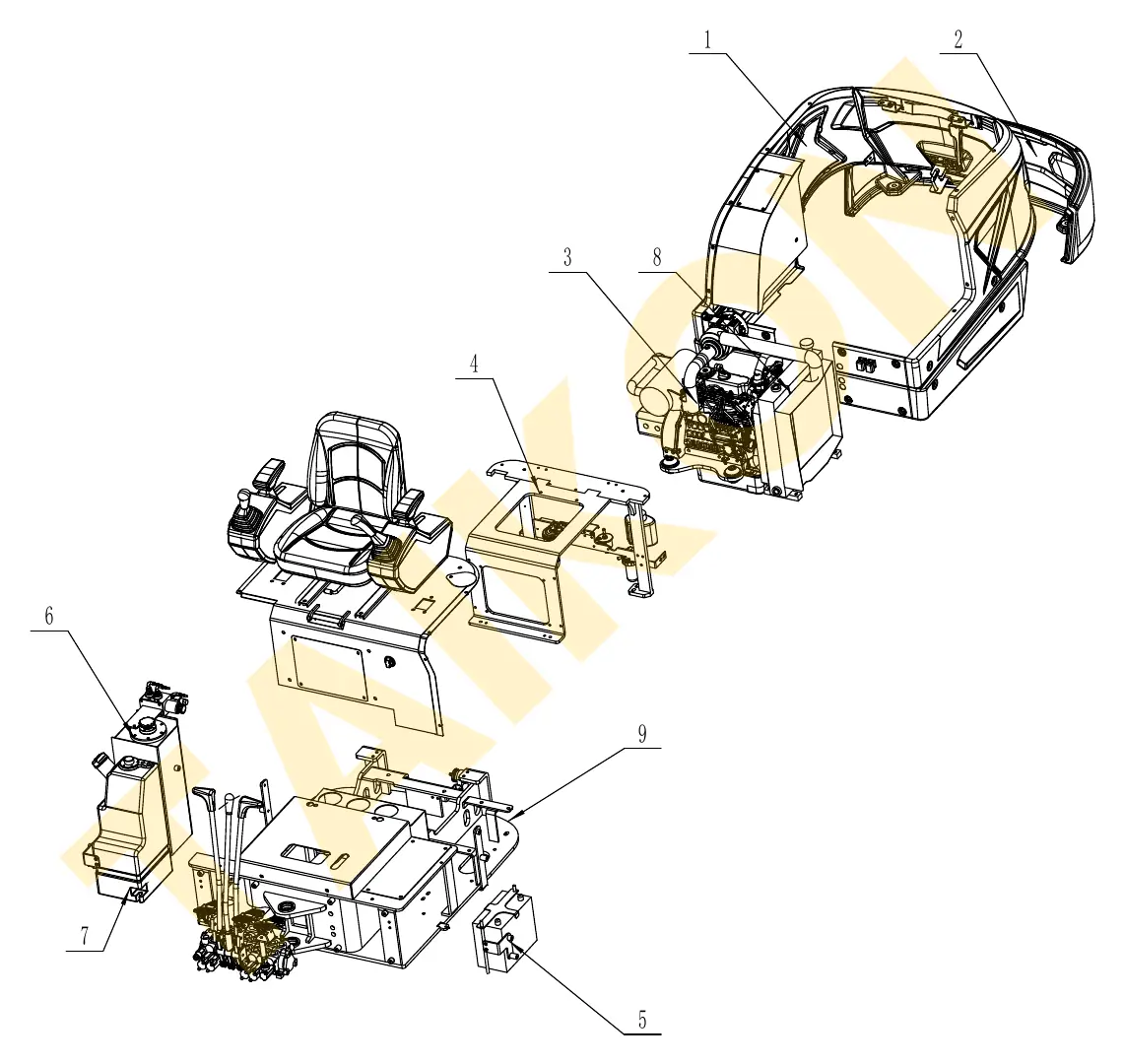 Upper structure – overview — TAIKON KT18 Pro (D902)