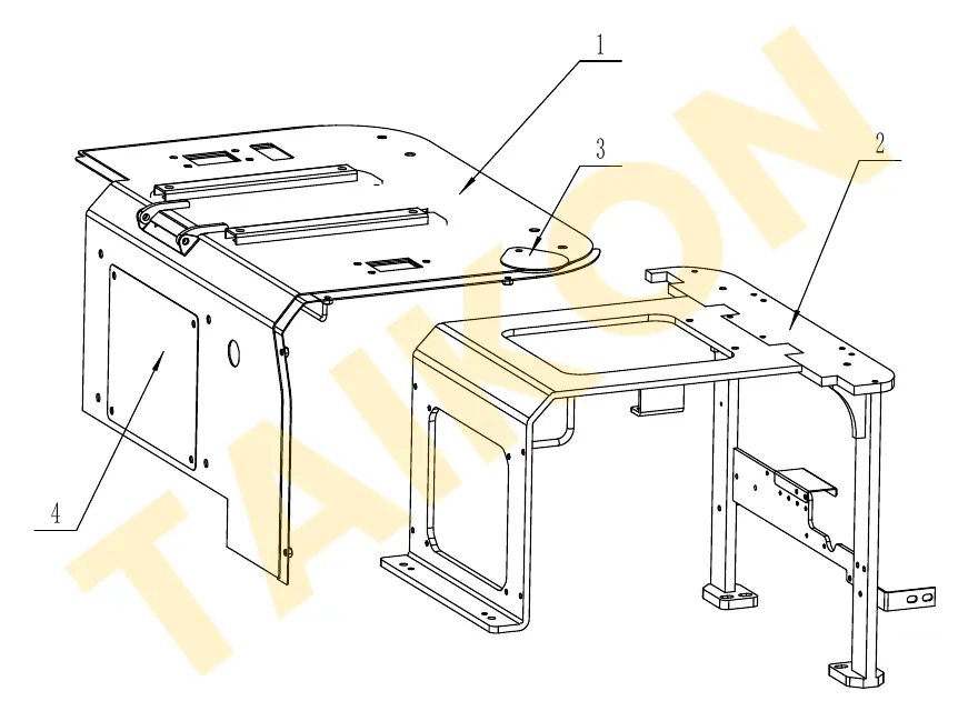 Middle cover panel & access door — TAIKON KT18 Pro (D902)