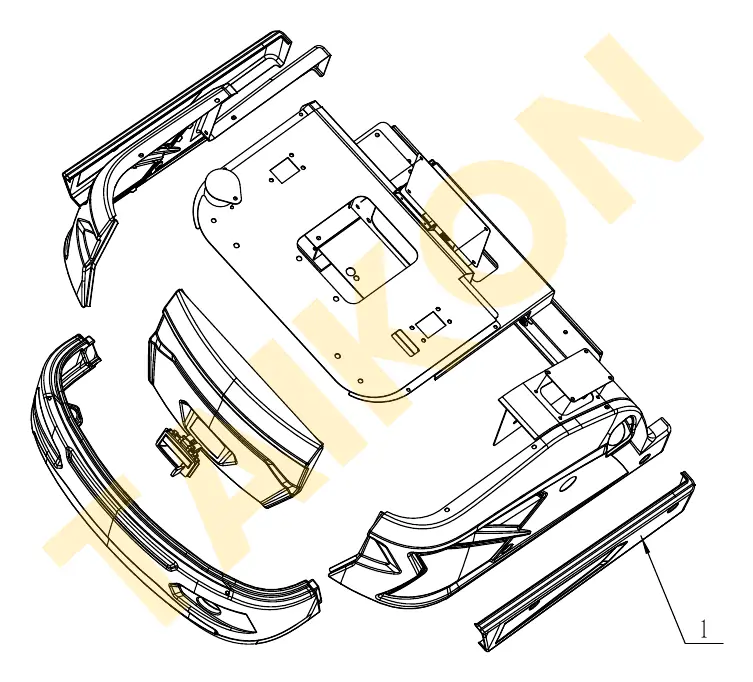 Right side skirt — TAIKON KT18 Pro (D902)
