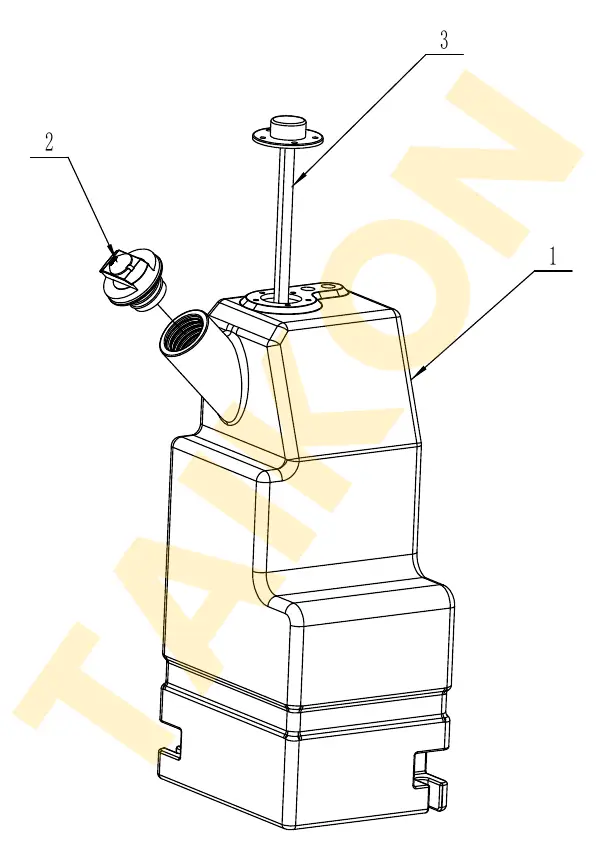 Fuel tank – installation — TAIKON KT18 Pro (D902)