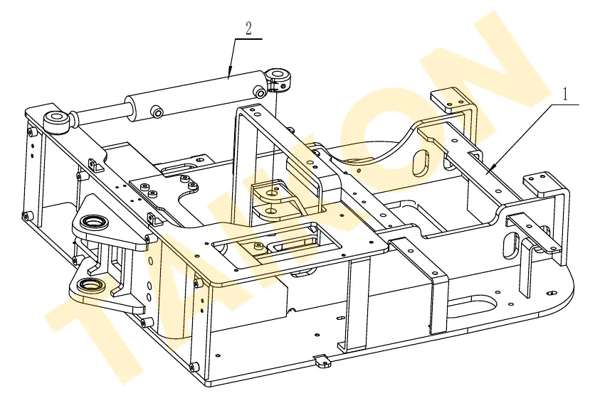 Boom swing cylinder – frame mounting — TAIKON KT18 Pro (D902)