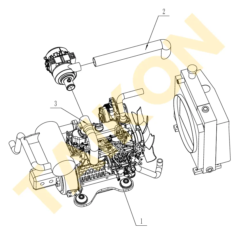 Air intake hoses — TAIKON KT18 Pro (D902)