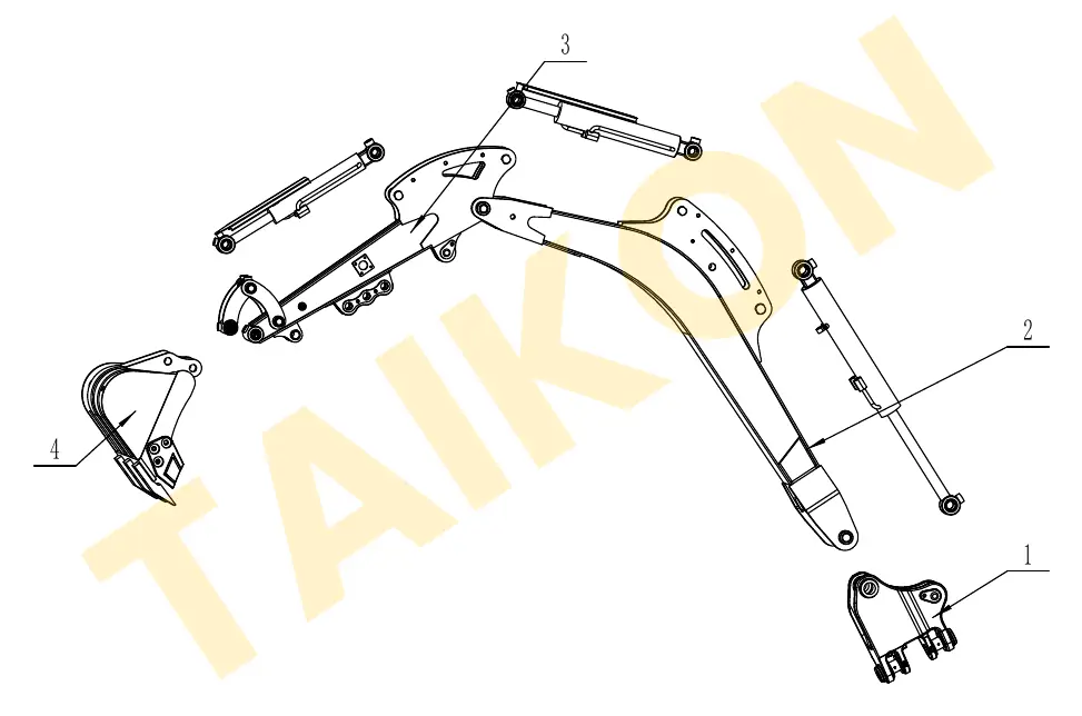 Front attachment – overview — TAIKON KT18 Pro (D902)