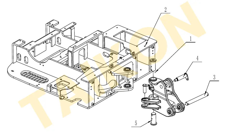 Boom swing bracket – installation — TAIKON KT18 Pro (D902)