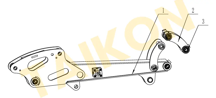 Bucket link – installation — TAIKON KT18 Pro (D902)