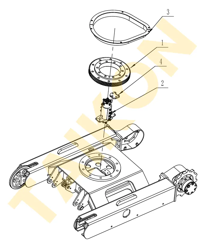 Rotary joint (centre swivel) — TAIKON KT18 Pro (D902)