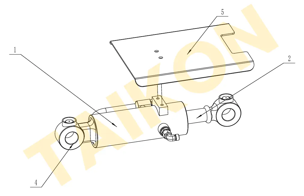 Dozer blade cylinder — TAIKON KT18 Pro (D902)