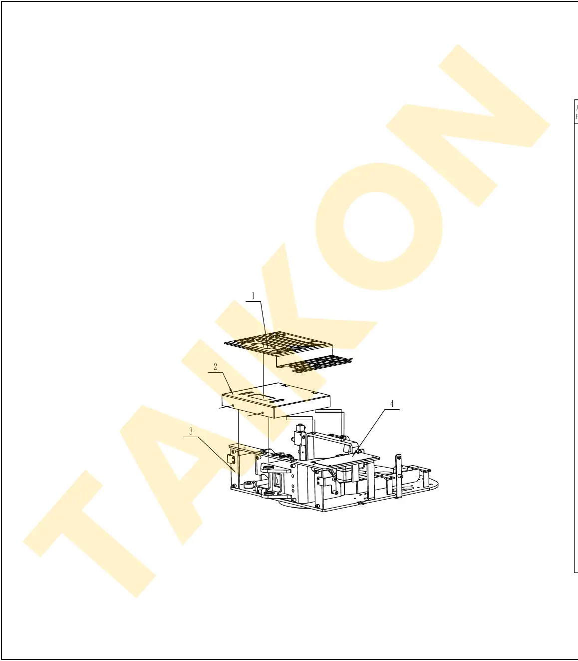 Foot plate & floor mat — TAIKON KT18 Pro (D722)