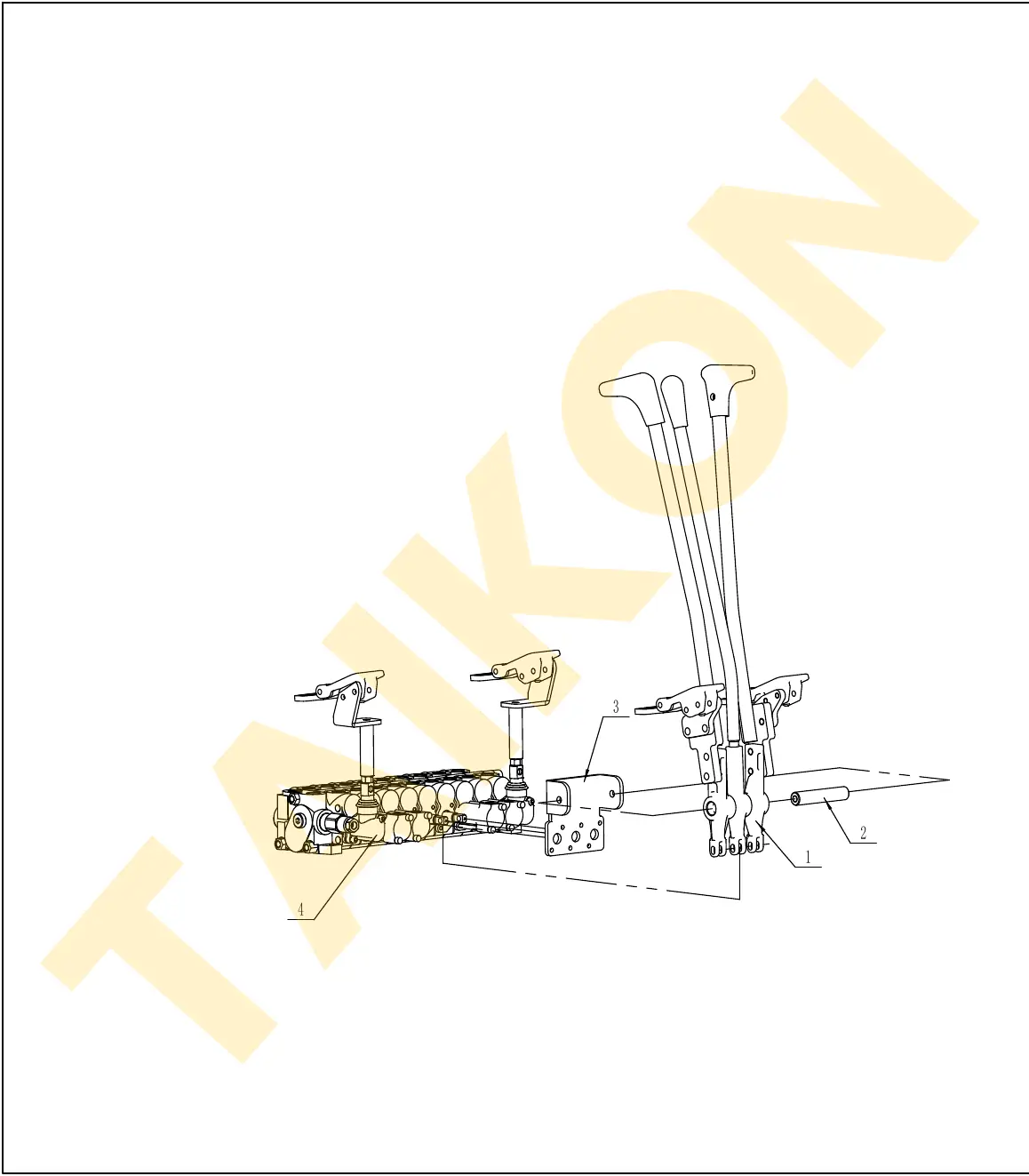 Travel control & pedals – installation — TAIKON KT18 Pro (D722)
