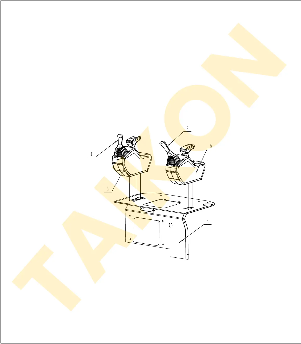 Left & right control boxes — TAIKON KT18 Pro (D722)