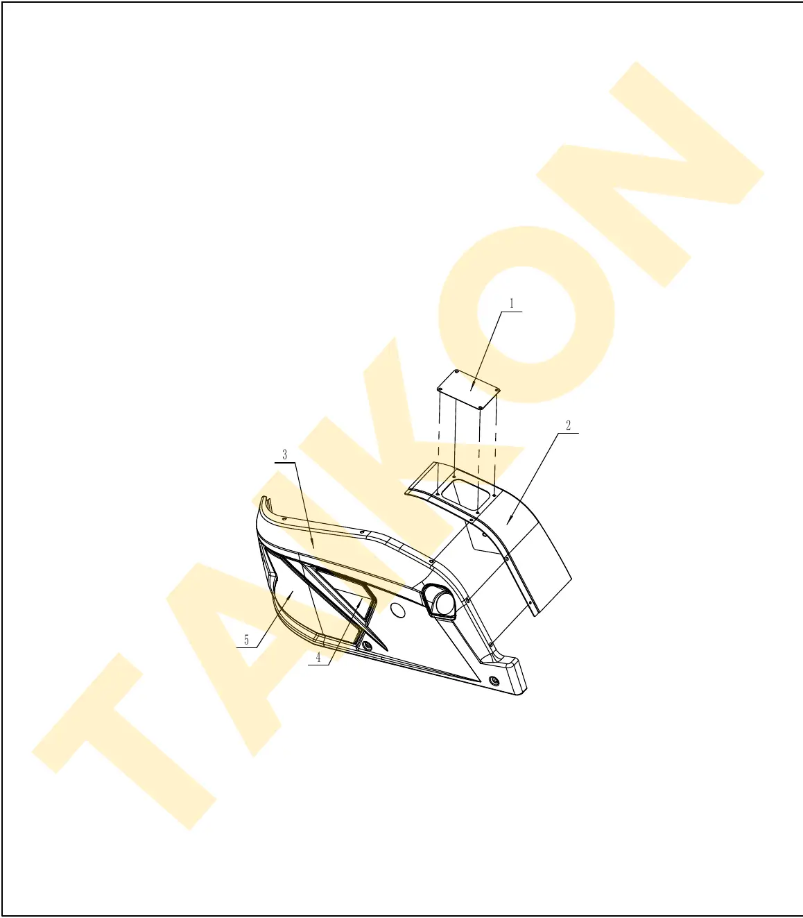 Right cover – fittings — TAIKON KT18 Pro (D722)