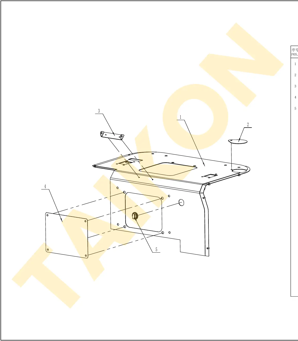 Middle seal – fittings — TAIKON KT18 Pro (D722)