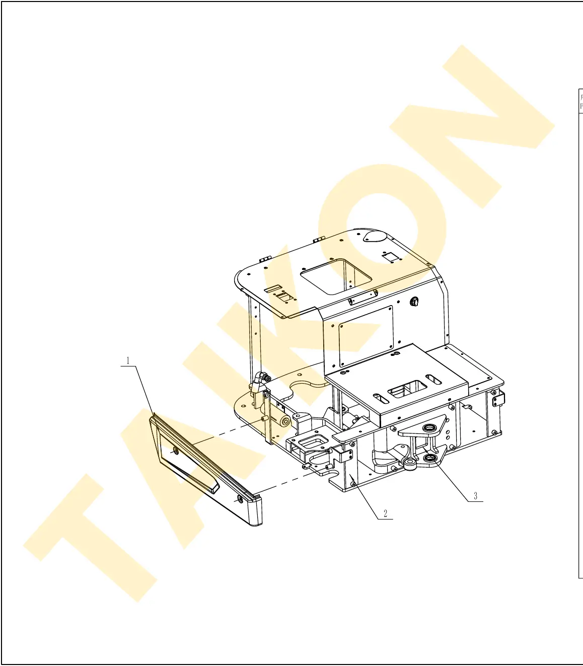 Right side skirt — TAIKON KT18 Pro (D722)