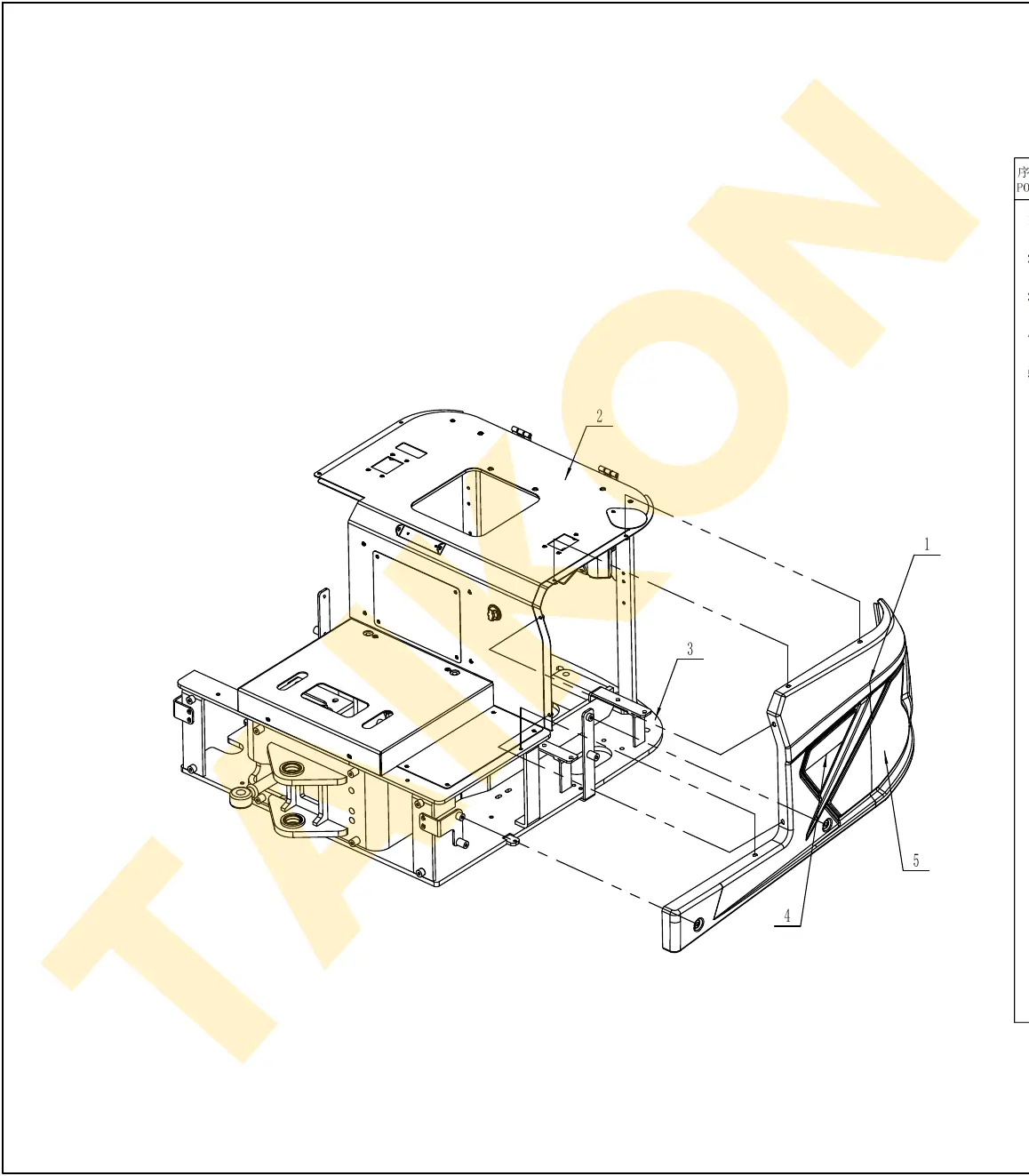 Left side cover — TAIKON KT18 Pro (D722)