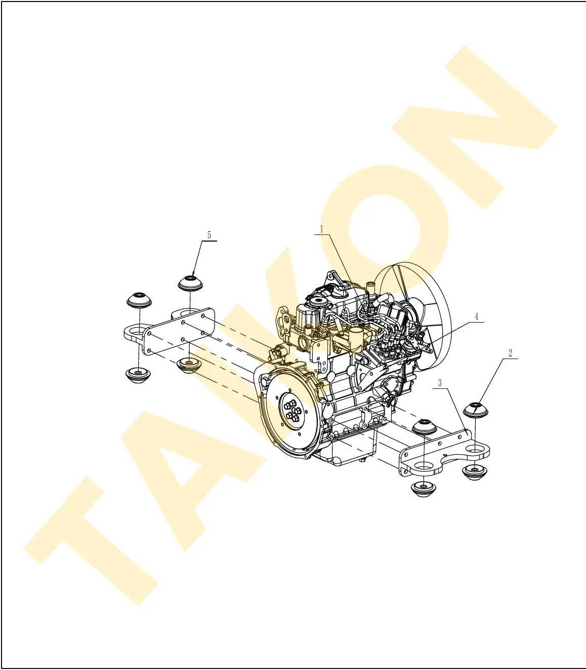 Engine mounts (dampers) — TAIKON KT18 Pro (D722)