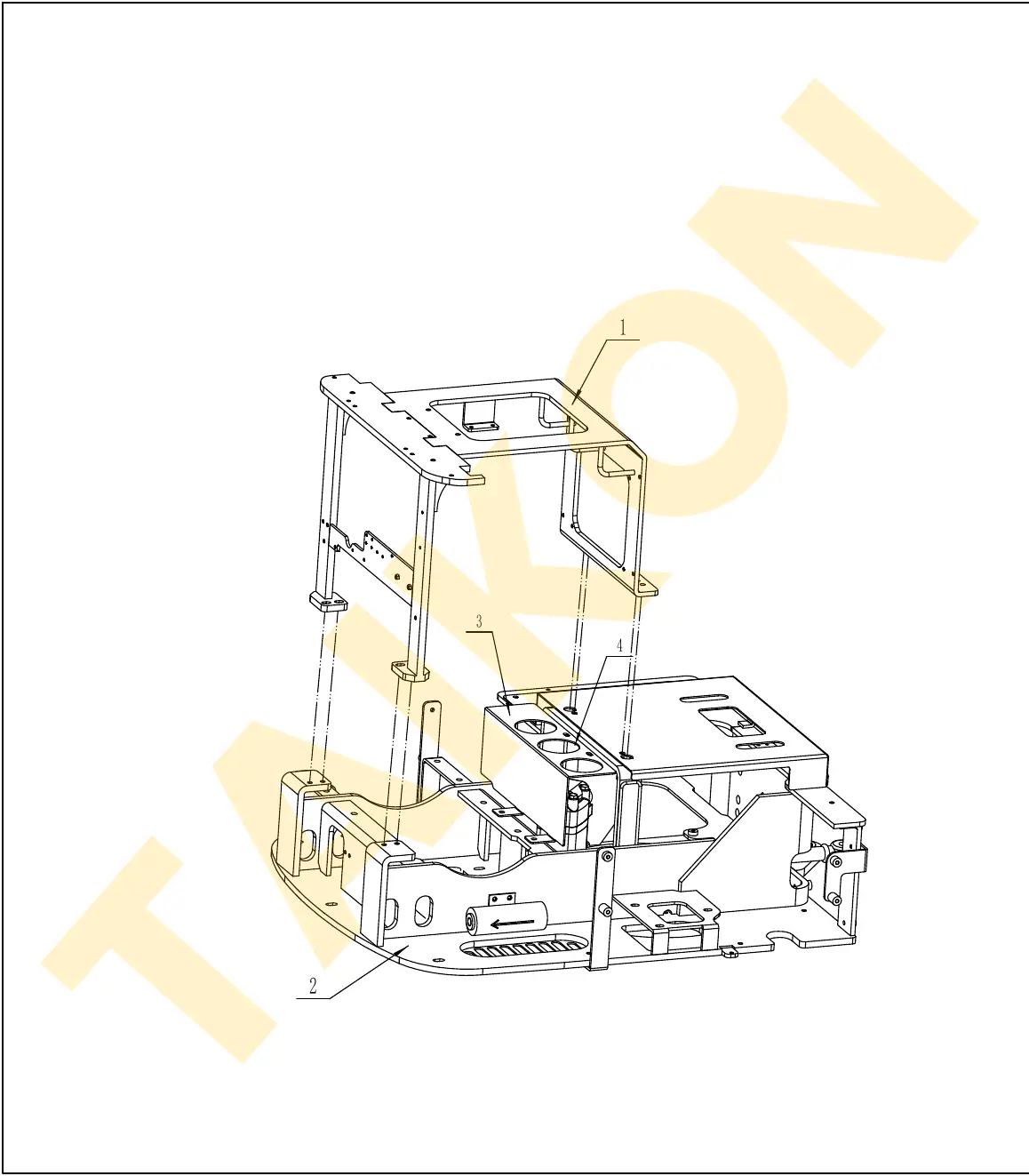 Cover frame — TAIKON KT18 Pro (D722)