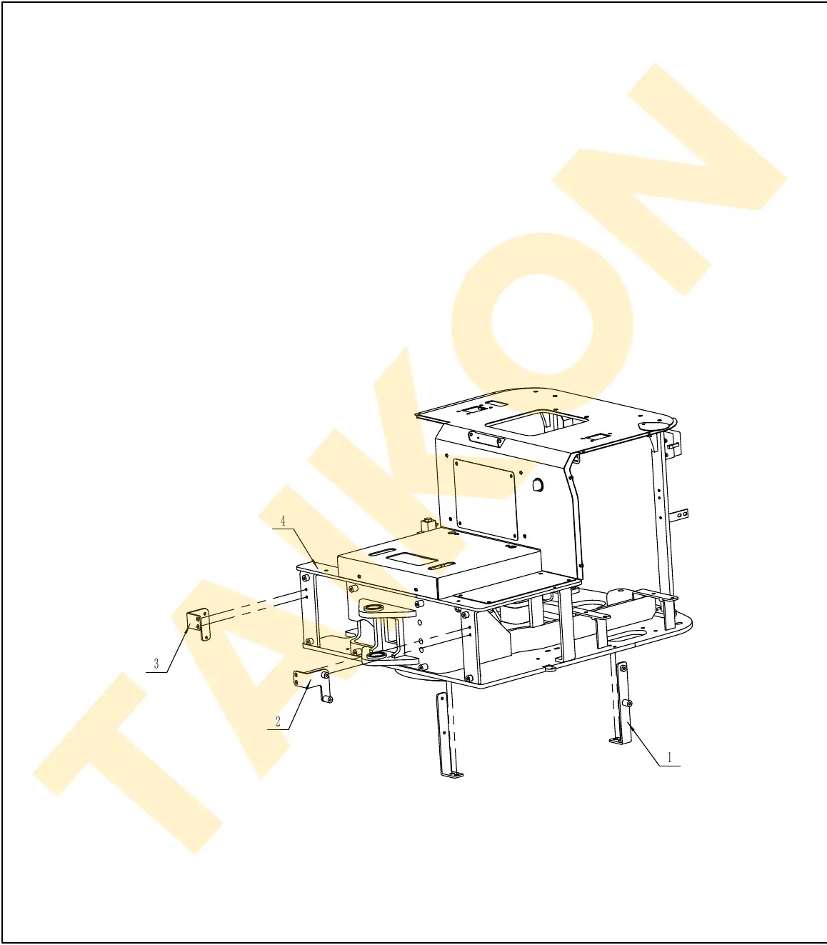 Cover bracket (1) — TAIKON KT18 Pro (D722)