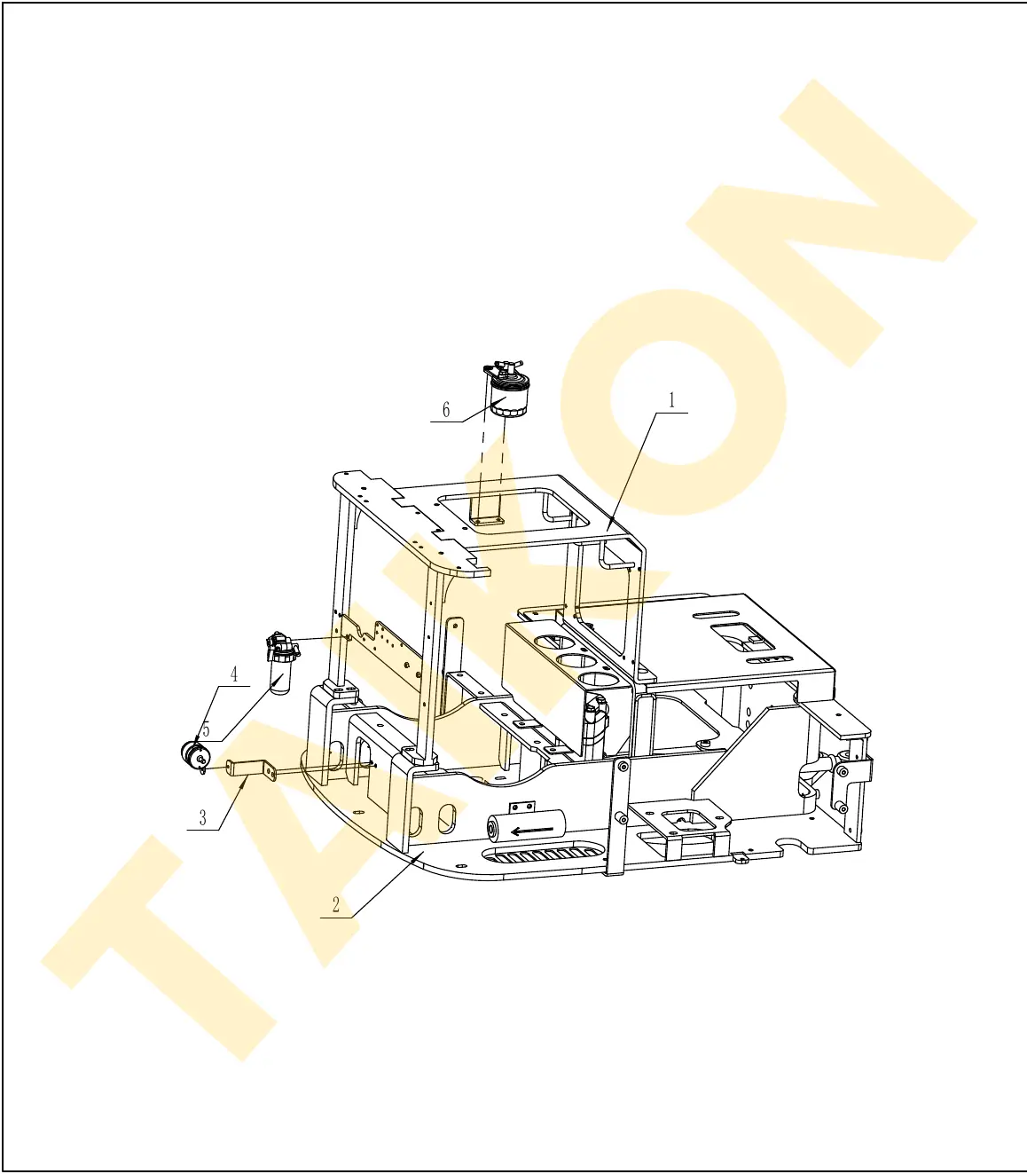 Cover bracket (2) — TAIKON KT18 Pro (D722)