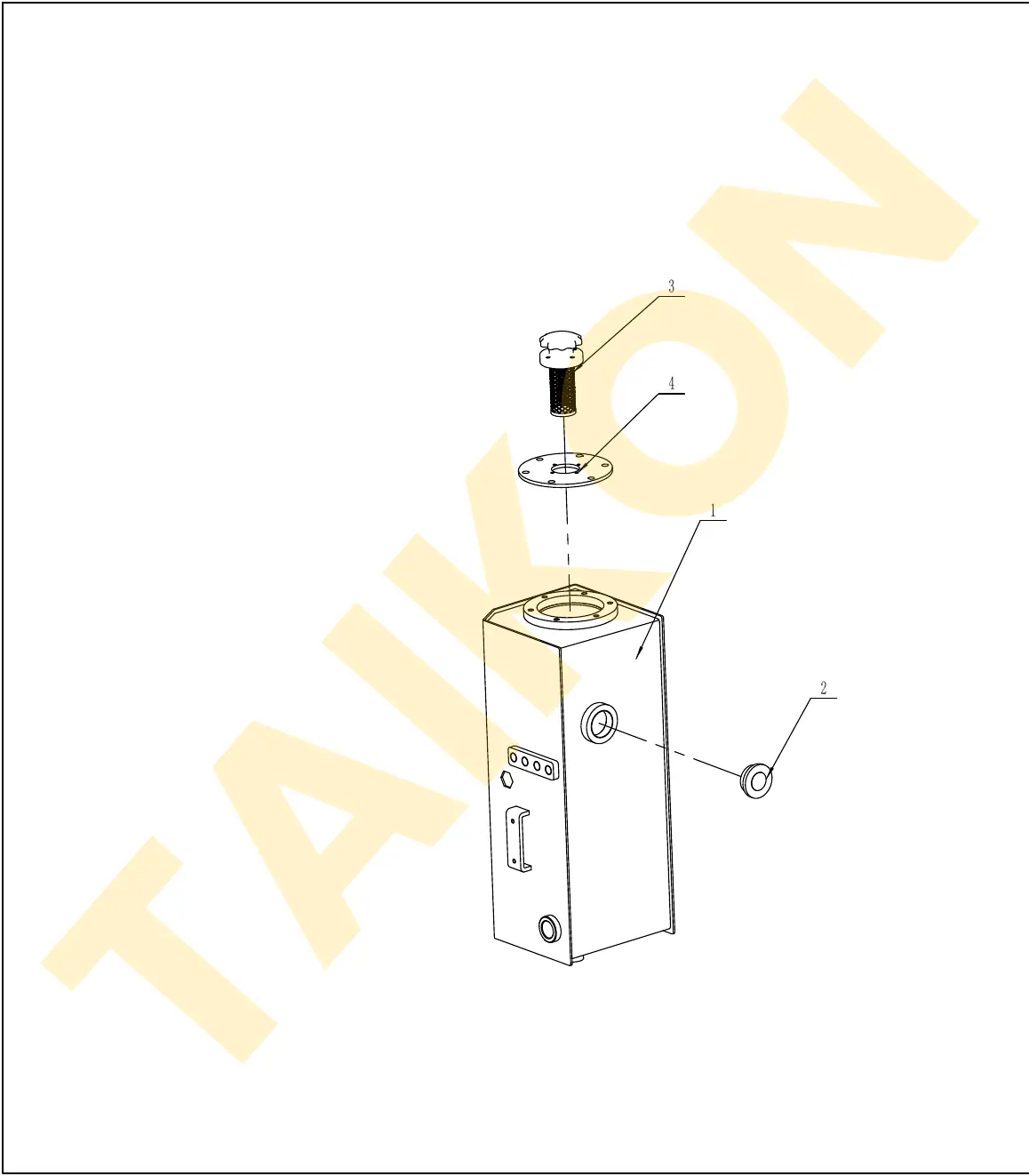 Oil level sight glass — TAIKON KT18 Pro (D722)