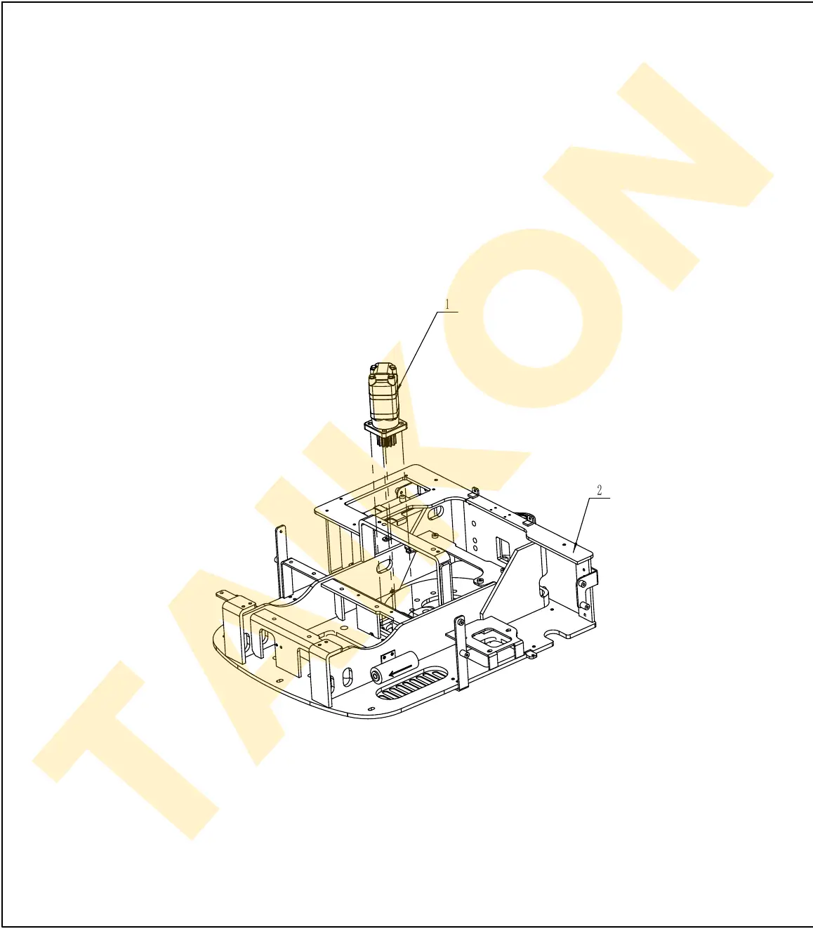 Swing motor — TAIKON KT18 Pro (D722)