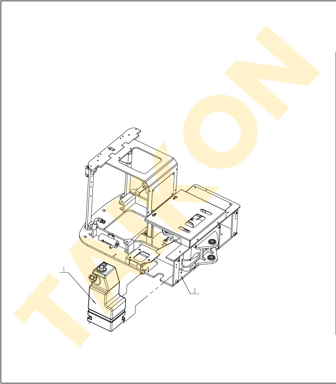 Fuel tank – installation — TAIKON KT18 Pro (D722)