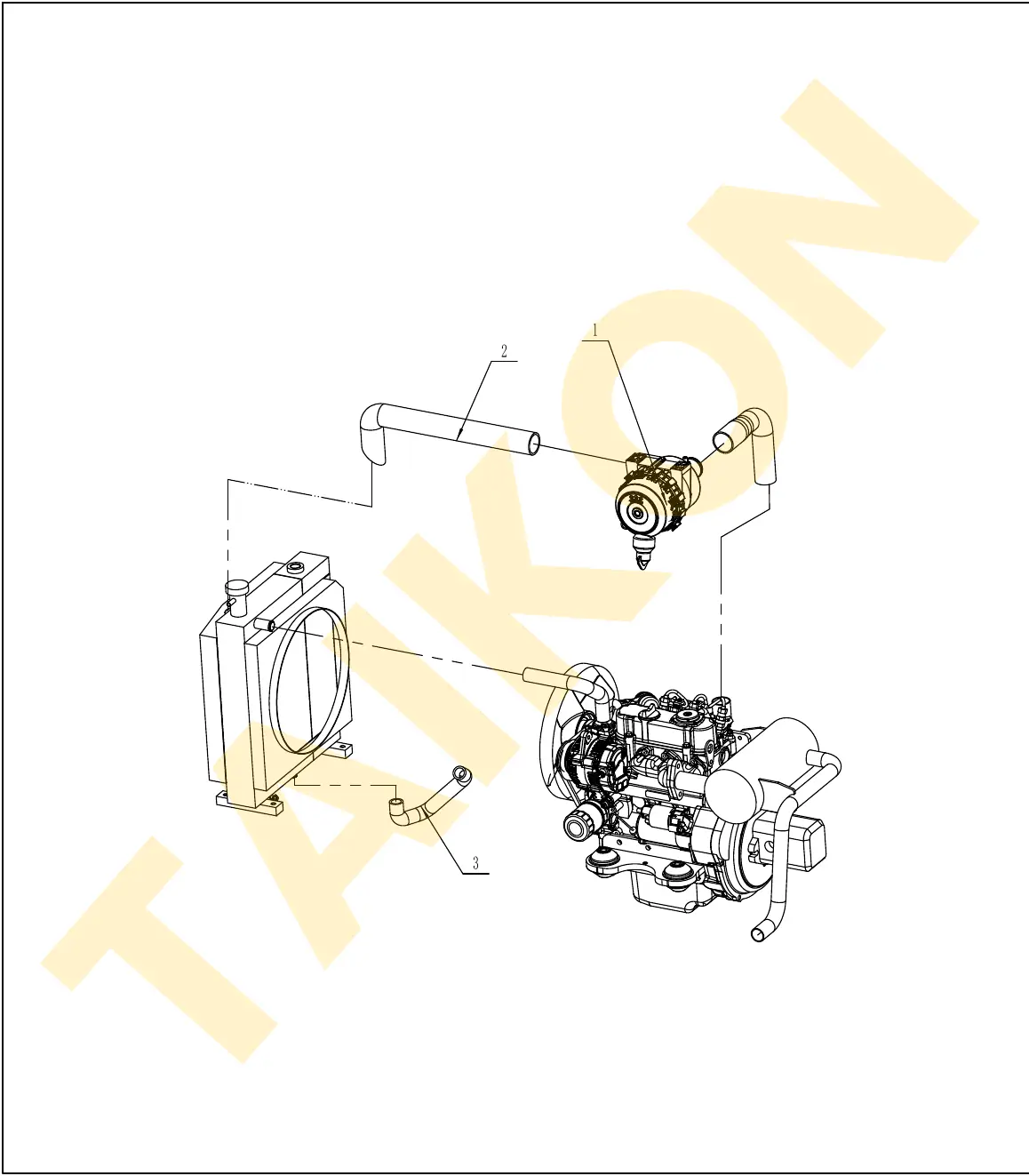 Radiator & air filter – overview — TAIKON KT18 Pro (D722)