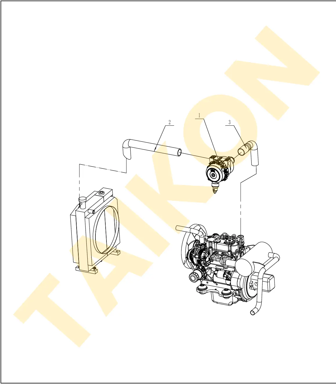 Air intake hoses — TAIKON KT18 Pro (D722)