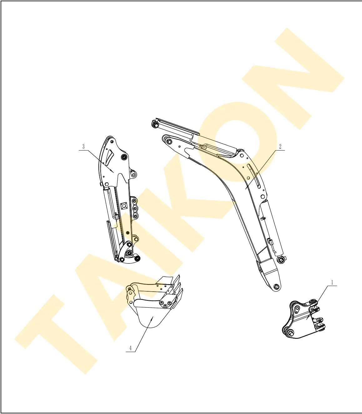 Front attachment – overview — TAIKON KT18 Pro (D722)