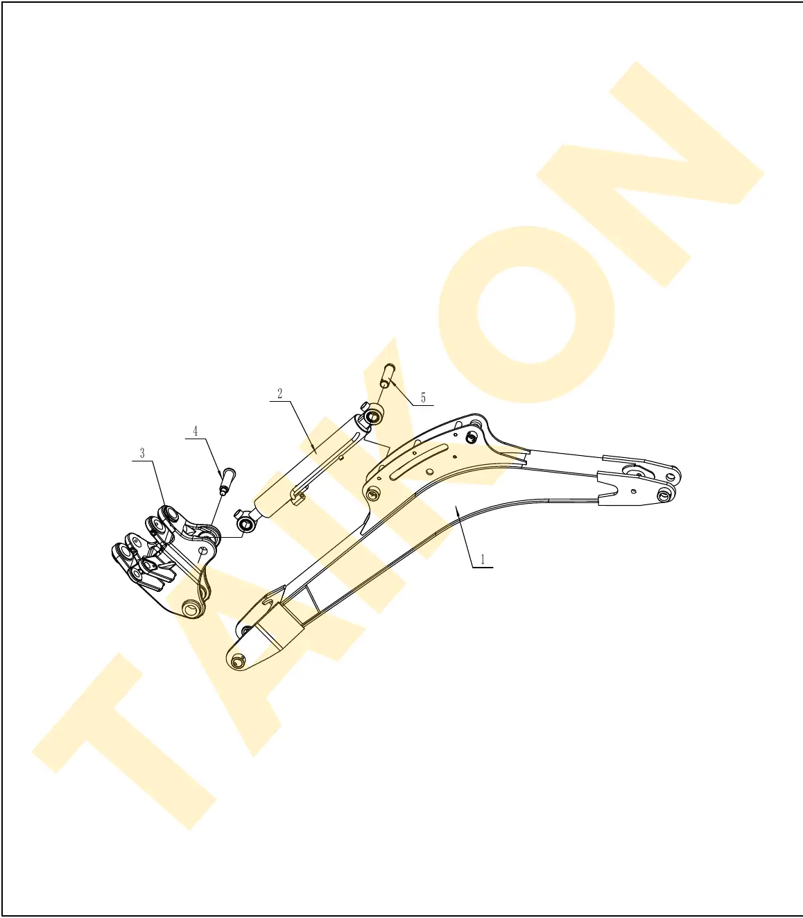 Boom & boom cylinder – installation — TAIKON KT18 Pro (D722)