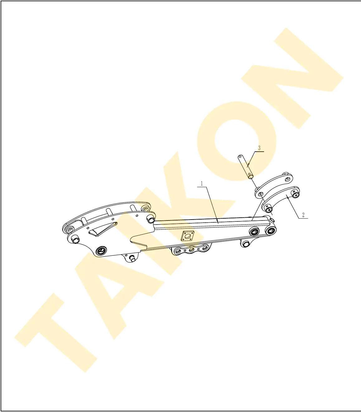 Bucket linkage rocker – installation — TAIKON KT18 Pro (D722)