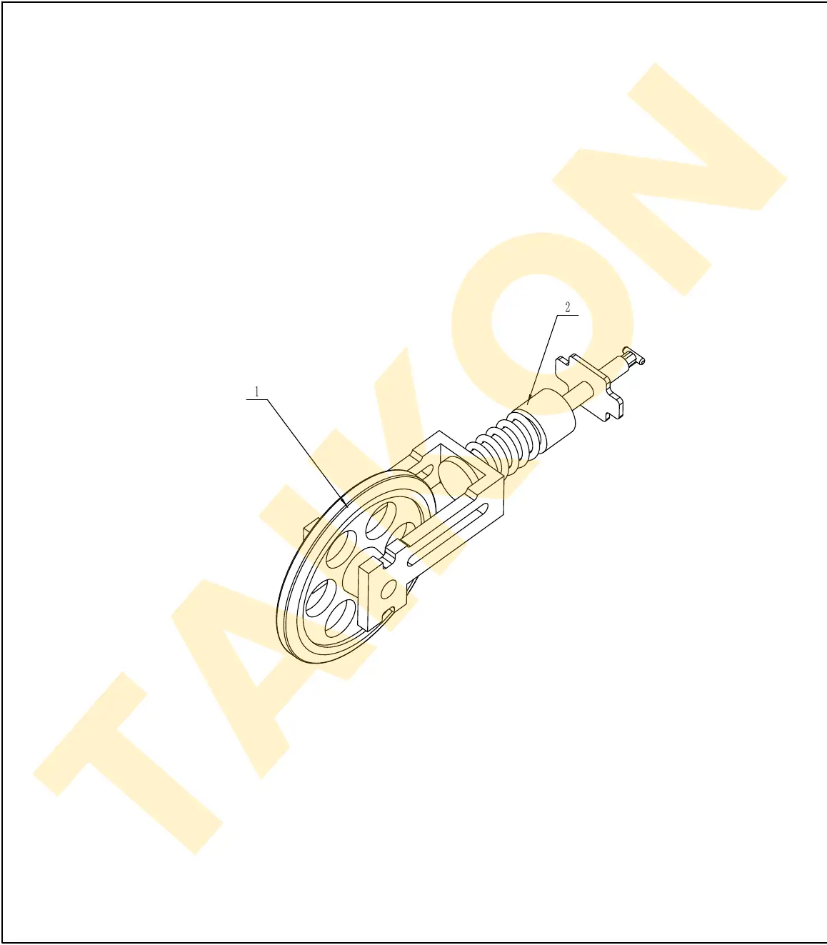 Idler & track tensioner — TAIKON KT18 Pro (D722)