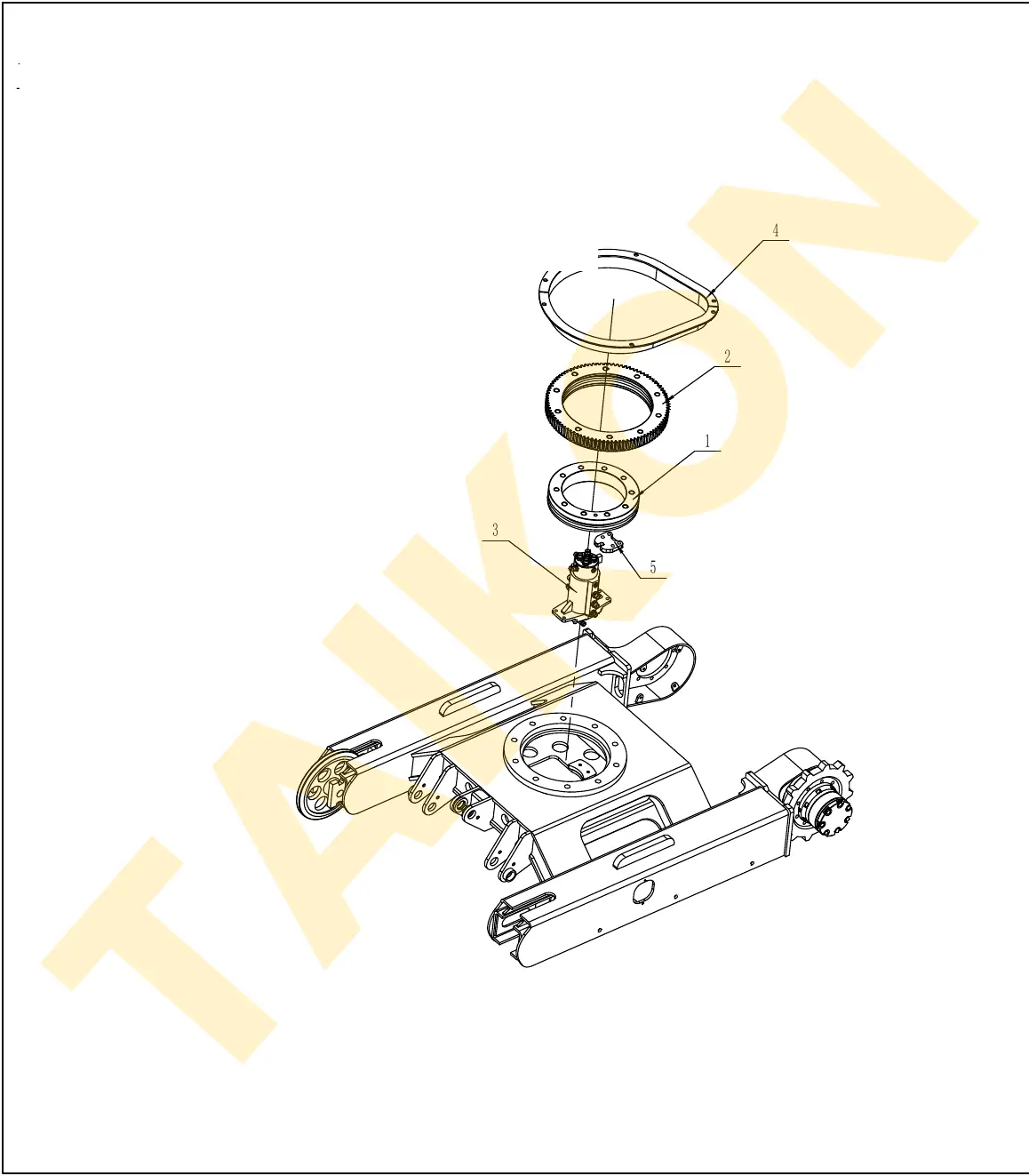 Rotary joint (centre swivel) — TAIKON KT18 Pro (D722)