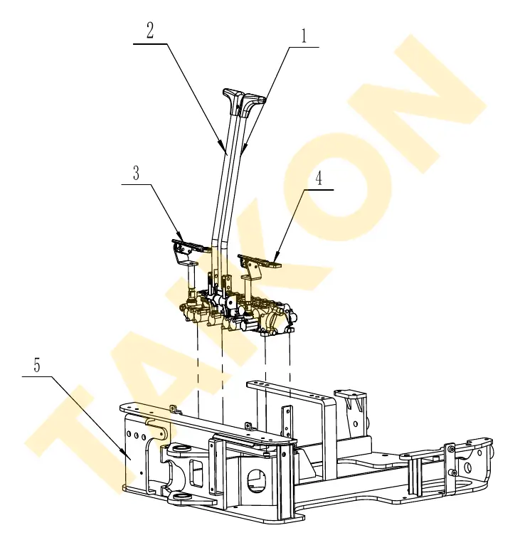 Travel control & pedals – installation — TAIKON LT16 Pro